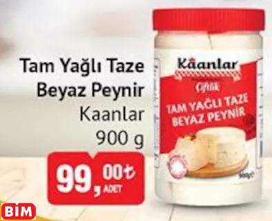 KAANLAR TAM YAĞLI TAZE BEYAZ PEYNİR